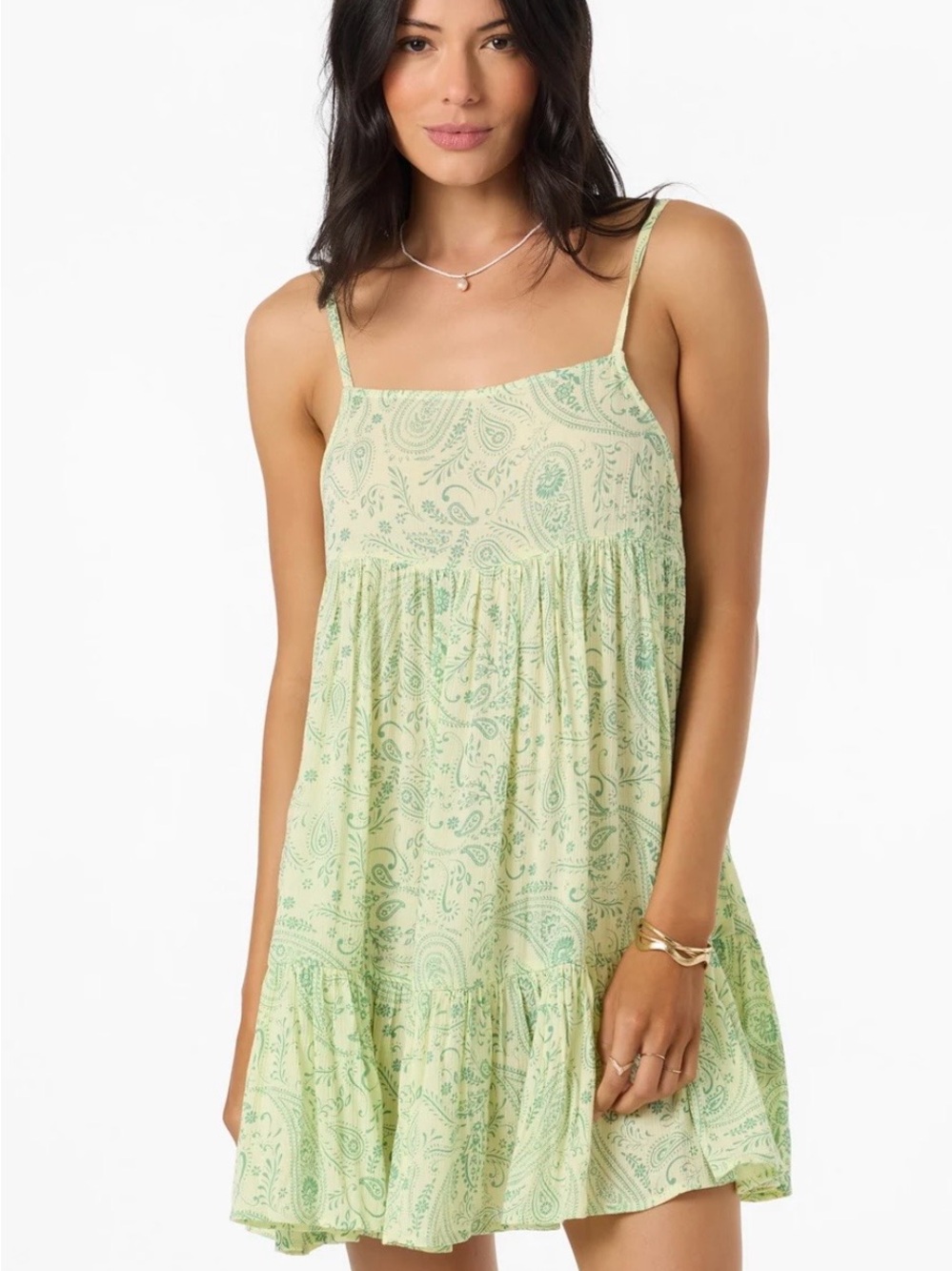NWT O’Neill Saltwater Essentials Rilee Printed Mini Cover-Up Dress